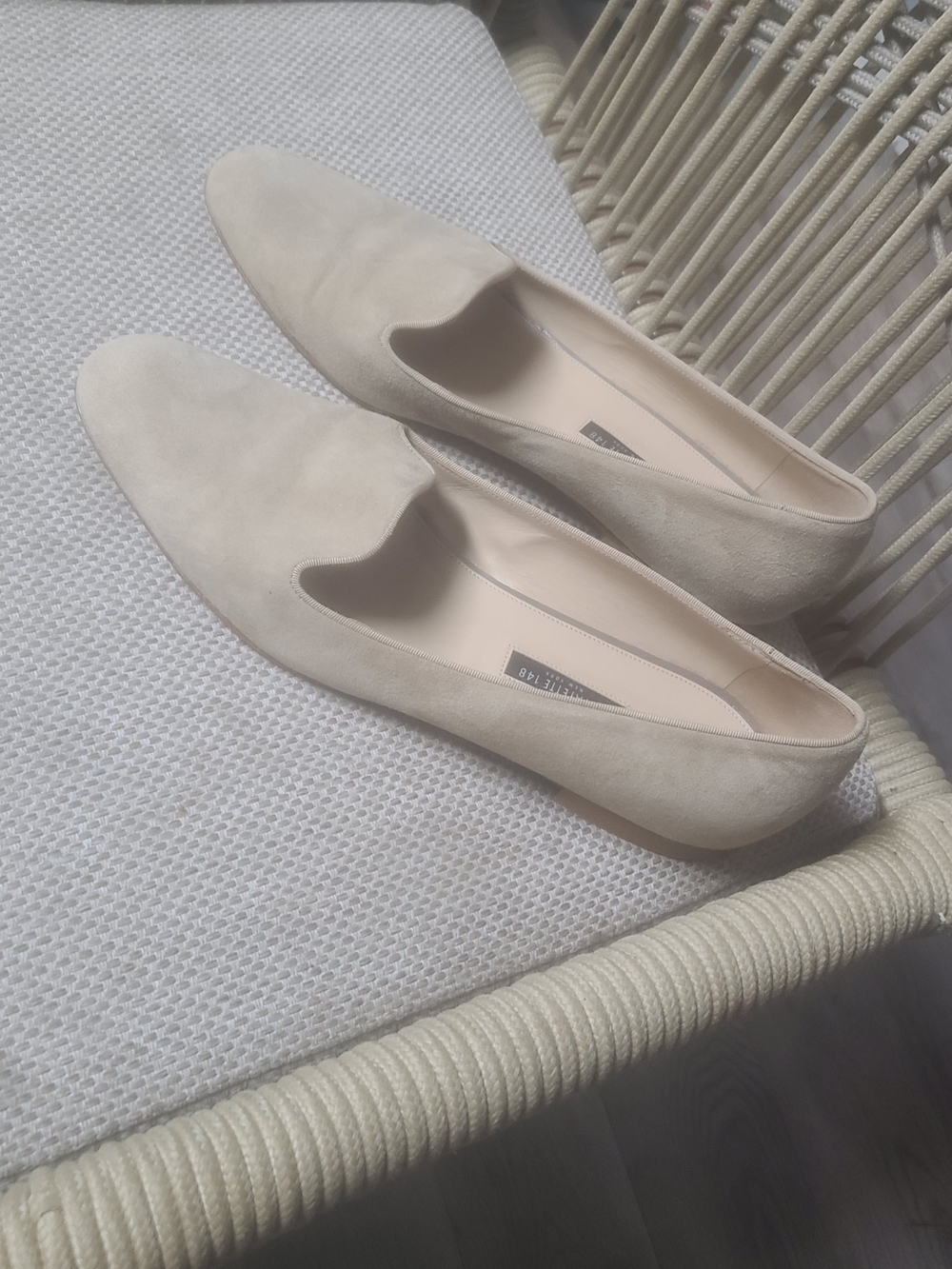 Lafayette 148 New York Women’s Suede Loafers in Light Beige